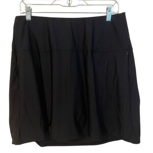 Miraclesuit Fit & Flare Black Swim Skirt Size 14 NWT